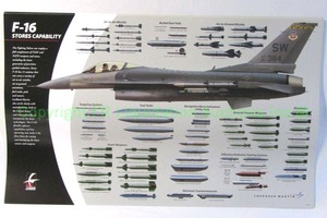 lot 85 image: Lockheed Martin F16 Falcon fighter jet posters (19 total)