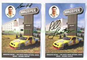 lot 13 image: Signed Richard Lasater Innkeeper promotional post cards