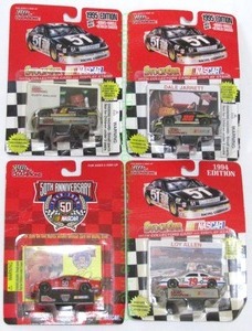lot 18 image: Racing Champions NASCAR 50th anniversary and other die cast mini cars with driver card