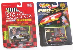 lot 101 image: Hot Wheels & Racing Champions Ernie Ervan die cast minis