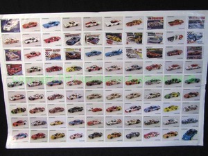 lot 28 image: NASCAR racing car poster