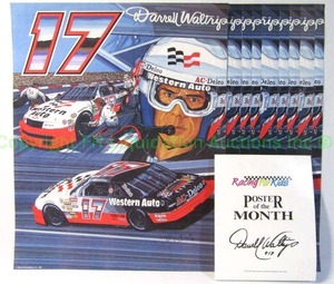lot 45 image: Darrell Waltrip racing for kids poster of the month, 9 total