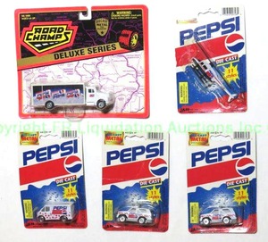 lot 87 image: Pepsi die cast minis in original blister packs