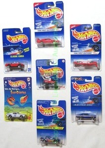 lot 88 image: Hot Wheels classic muscle cars including Dodge Superbird, AC Cobra and more