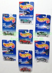 lot 51 image: Hot Wheels Chevrolets in unopened blister packs