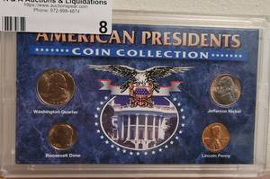 lot 8 image: SEALED AMERICAN PRESIDENTS COIN COLLECTION SET.