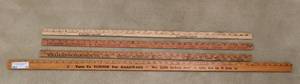 lot 13 image: LOT OF VINTAGE YARD STICKS  RULERS.