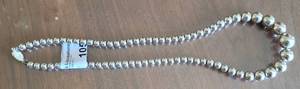 lot 105 image: 925 SILVER NECKLACE. MARKED.