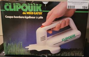 lot 184 image: CLIPQUIK DE WEEDEATER IN BOX.