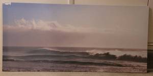 lot 220 image: LARGE CANVAS-STYLE FRAME.