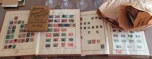 lot 284 image: STAMP COLLECTION INCLUDING ALBUMS, BOOK AND GENEROUS STAMPS.
