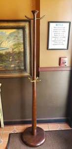 lot 30 image: 6 ft. Wooden Coat Rack