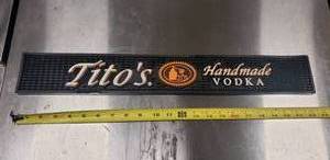 lot 35 image: Titos Vodka 22.5 Bar Mat