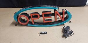 lot 44 image: OPEN Sign w Remote