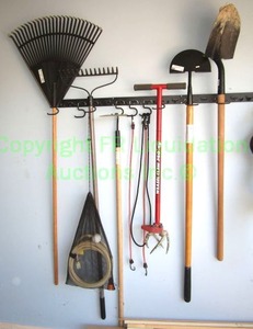 lot 51 image: Assorted gardening tools as shown