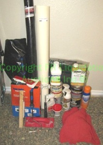 lot 65 image: Painting and finishing supplies as shown