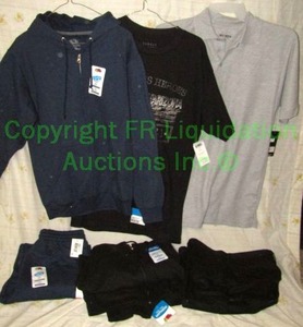 lot 82 image: Calvin Klein, Fruit of the loom, Combat collection clothing with store tags attached