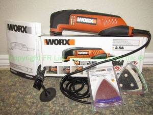 lot 78 image: Worx universal fit sander plus accessories
