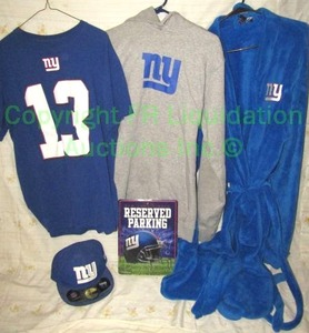 lot 84 image: NFL New York Giants apparel plus as shown