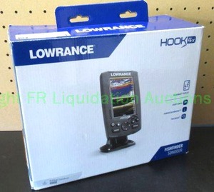 lot 1 image: Lowrance Hooks 4x fish finder in original box