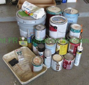 lot 30 image: Assorted paints, stains plus