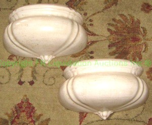 lot 100 image: Made in Italy ceramic wall sconce planters