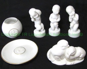 lot 105 image: Royal Doulton and B & G Kjobenhavn ceramic figurines plus