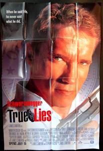 lot 7 image: Vintage 1 sheet 27x41 Movie Poster TRUE LIES - Arnold Schwarzenegger (1994)