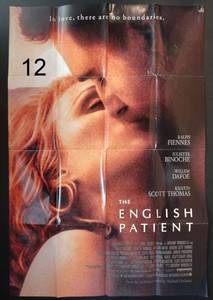 lot 12 image: THE ENGLISH PATIENT MOVIE POSTER Original SS 27X40 One Sheet ADVANCE STYLE - 1996