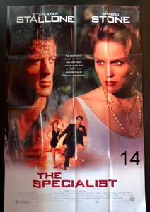 lot 14 image: THE SPECIALIST ORIGINAL MOVIE THEATER POSTER 27 x 40 STALLONE-STONE - 1994