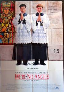 lot 15 image: VINTAGE 1989 - WERE NO ANGELS  Original Single Sided 27x40 Movie Poster - ROBERT DENIRO, SEAN PENN