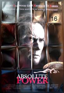 lot 16 image: ABSOLUTE POWER 27x40 ORIGINAL US One Sheet MOVIE POSTER Clint Eastwood - 1997