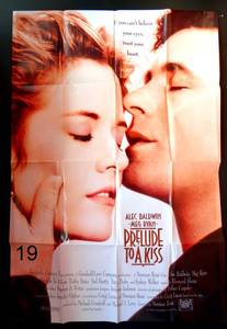 lot 19 image: PRELUDE TO A KISS Original Theatrical Movie Poster 40 x 27 Baldwin Meg Ryan - 1992