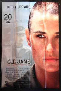 lot 20 image: DEMI MOORE GI JANE Original 1997 1-SHEET MOVIE POSTER 27 x 40 - $$