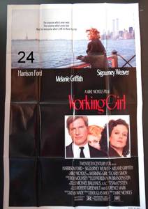 lot 24 image: WORKING GIRL Melanie Griffith Harrison Ford 1988 1-SHEET MOVIE POSTER 27 x 40 - $$