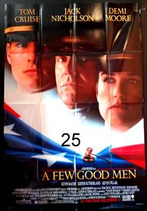 lot 25 image: A FEW GOOD MEN MOVIE POSTER 2 Sided ORIGINAL 27x40 TOM CRUISE JACK NICHOLSON - $$