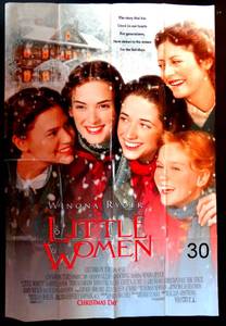 lot 30 image: LITTLE WOMEN 1994 Original 27x40 Movie Poster Susan Sarandon Winona Ryder Dunst