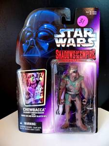 lot 31 image: Star Wars Shadows of the Empire Chewbacca Bounty Hunter Disguise New 1996