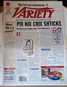 lot 44 image: ORIGINAL VARIETY MAGAZINE - MARCH 2000
