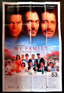 lot 53 image: MY FAMILY MOVIE POSTER 1 Sheet ORIGINAL 27x41 JIMMY SMITS MI FAMILIA - 1995