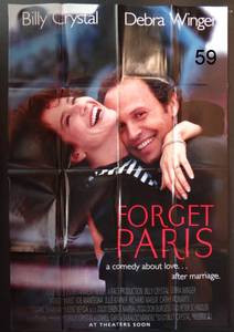 lot 59 image: Billy Crystal Debra Winger Forget Paris Movie Poster Folded One Sheet 40 x 27
