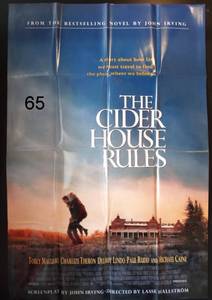 lot 65 image: THE CIDER HOUSE RULES - 27x40 ORIGINAL SS MOVIE POSTER - TOBEY MCGUIRE & CHARLIZE THERON - 1999