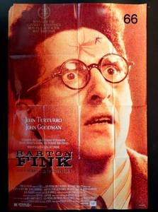 lot 66 image: BARTON FINK - ORIGINAL 1 SHEET 27 X 40  MOVIE POSTER COEN BROS JOHN TURTURRO (1991)
