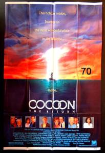 lot 70 image: RARE COCOON THE RETURN Original One Sheet SSFolded Movie Poster - 1988 - $$$