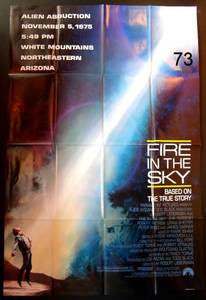 lot 73 image: FIRE IN THE SKY - ORIGINAL 1993 SINGLE SIDED FOLDED MOVIE POSTER 27x40