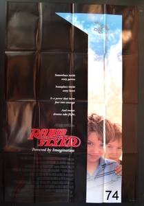 lot 74 image: RADIO FLYER ORIGINAL MOVIE THEATER POSTER 27 x 40 ELIJAH WOOD - 1991