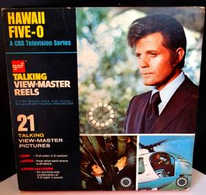 lot 82 image: VINTAGE 1970s Hawaii Five-O - TV Series - Talking Viewmaster 3 Reel Set