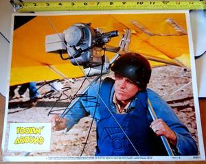 lot 88 image: AUTHENTIC AUTOGRAPH - FOOLIN AROUND LOBBY CARD - 11x14 Inch MOVIE POSTER HAND SIGNED BY GARY BUSEY - $$$