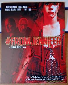 lot 101 image: AUTHENTIC AUTOGRAPH - #FROM JENNIFER 8 X 10 PHOTO SIGNED BY DIRECTORPRODUCER FRANK MERLE - 8 X 10 W COA