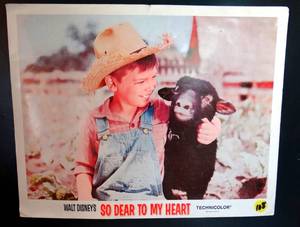 lot 108 image: WALT DISNEYS SO NEAR TO MY HEART 11 X 14 ORIGINAL LOBBY CARD #3 - (1968) Bobby Driscoll